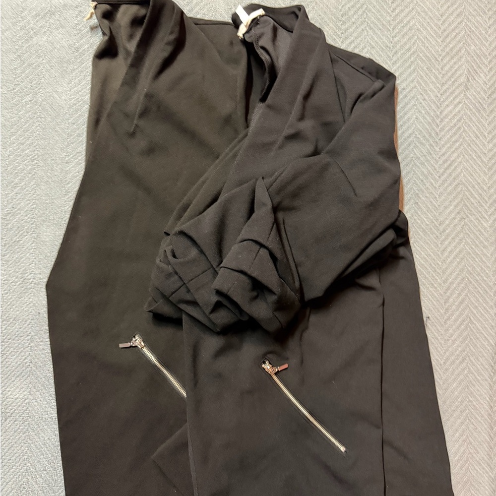 TWO for one!! Maurices Black Blazer with Zipper Accents